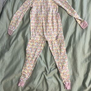 Rainbow Patterned Kids One Piece
